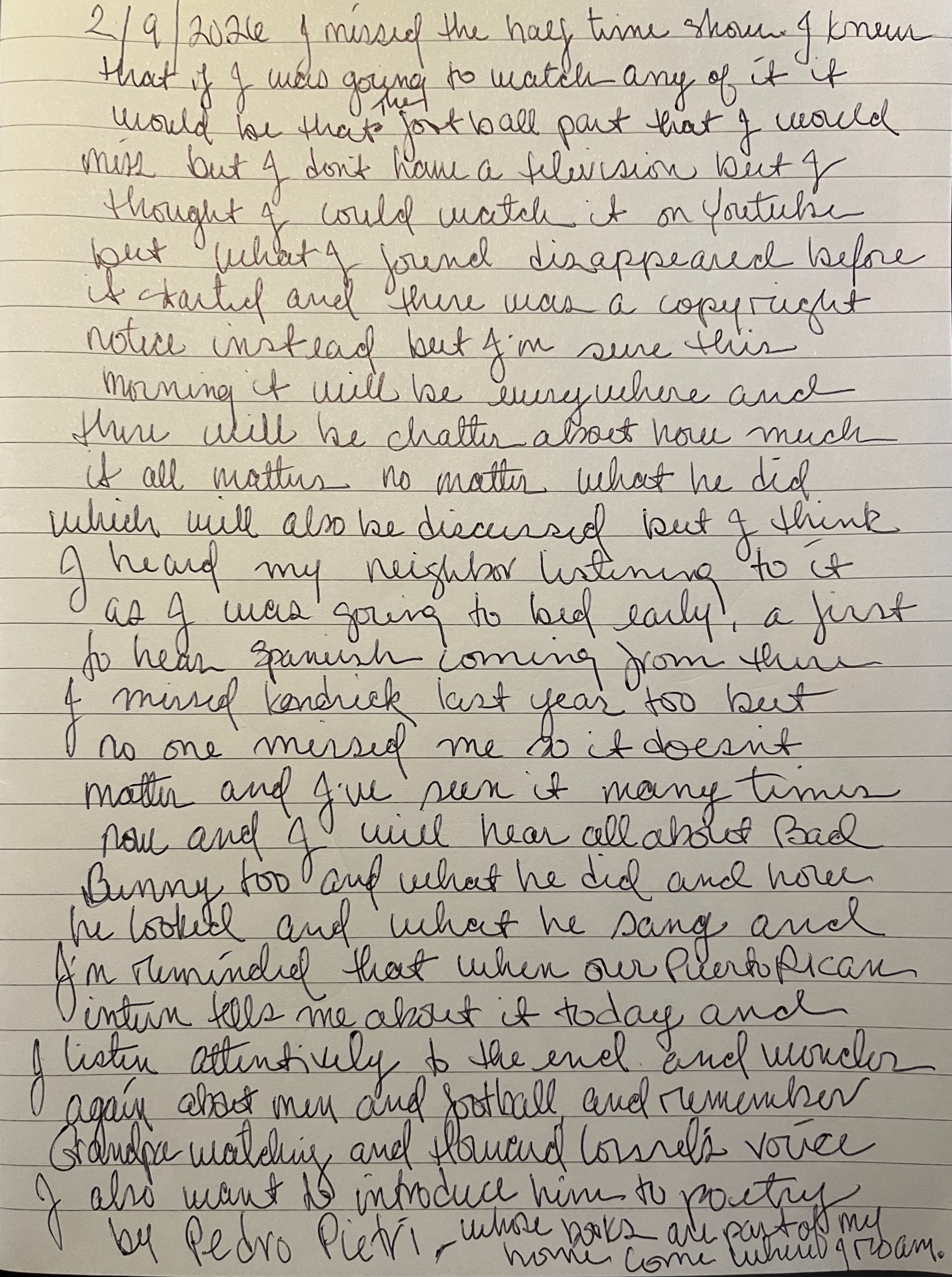 i missed bad&nbsp;bunny